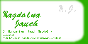 magdolna jauch business card